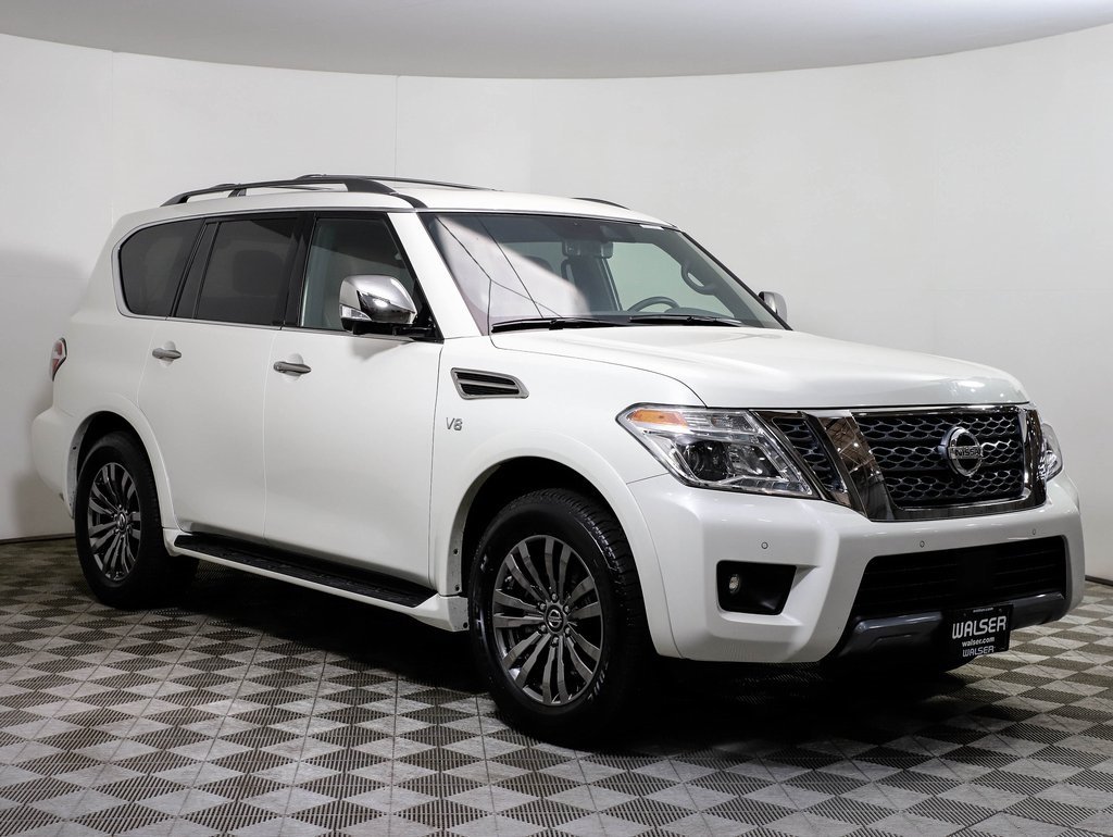 Certified Pre Owned 2019 Nissan Armada Platinum Reserve 4x4 Htd Cool Leather Nav Bose Dvd With Navigation Awd
